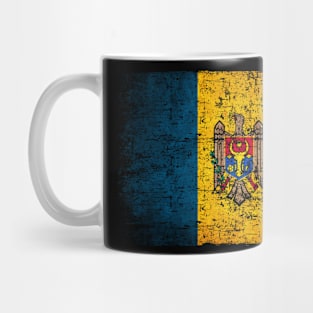 Moldova Flag Women Men Children Moldova Vintage Mug